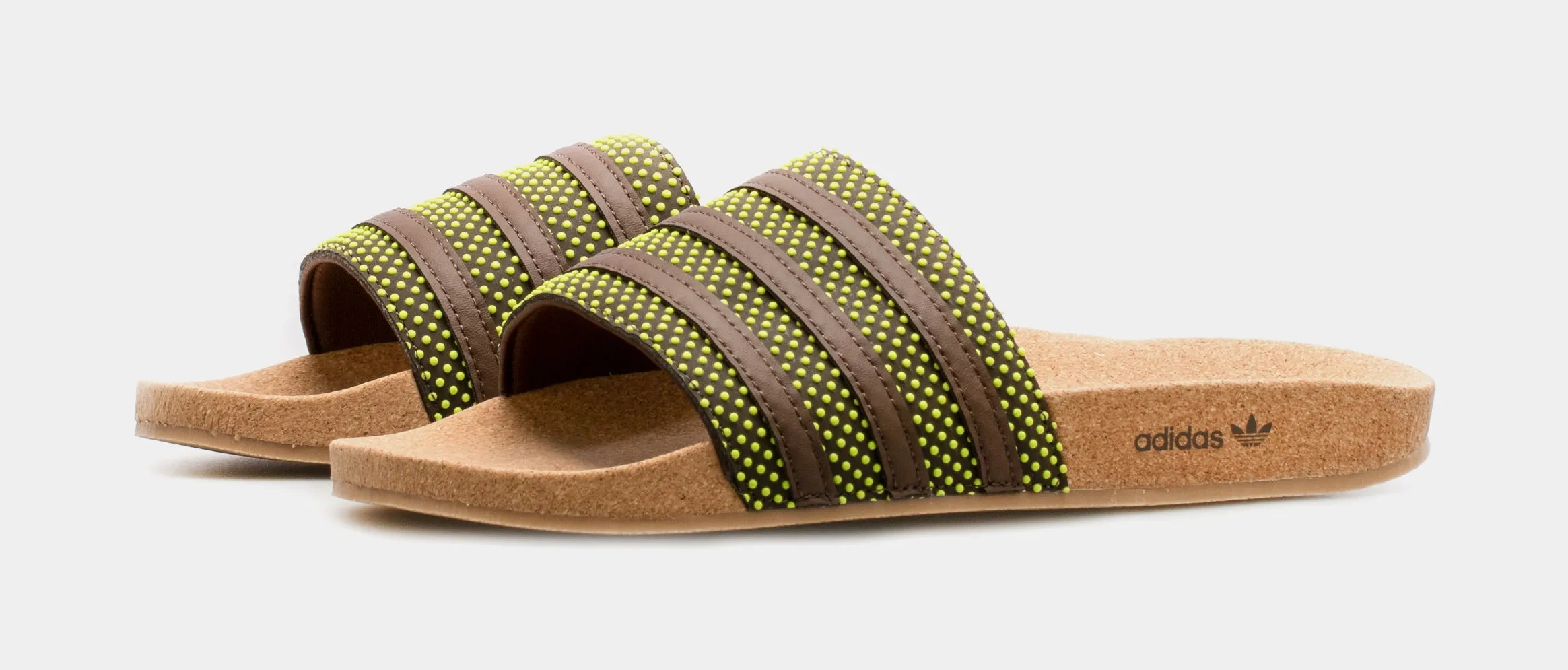 Adilette Plant and Grow Slides Mens Sandals (Brown)