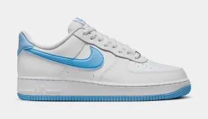 Air Force 1 '07 Mens Lifestyle Shoes (White/Aquarius Blue/White)