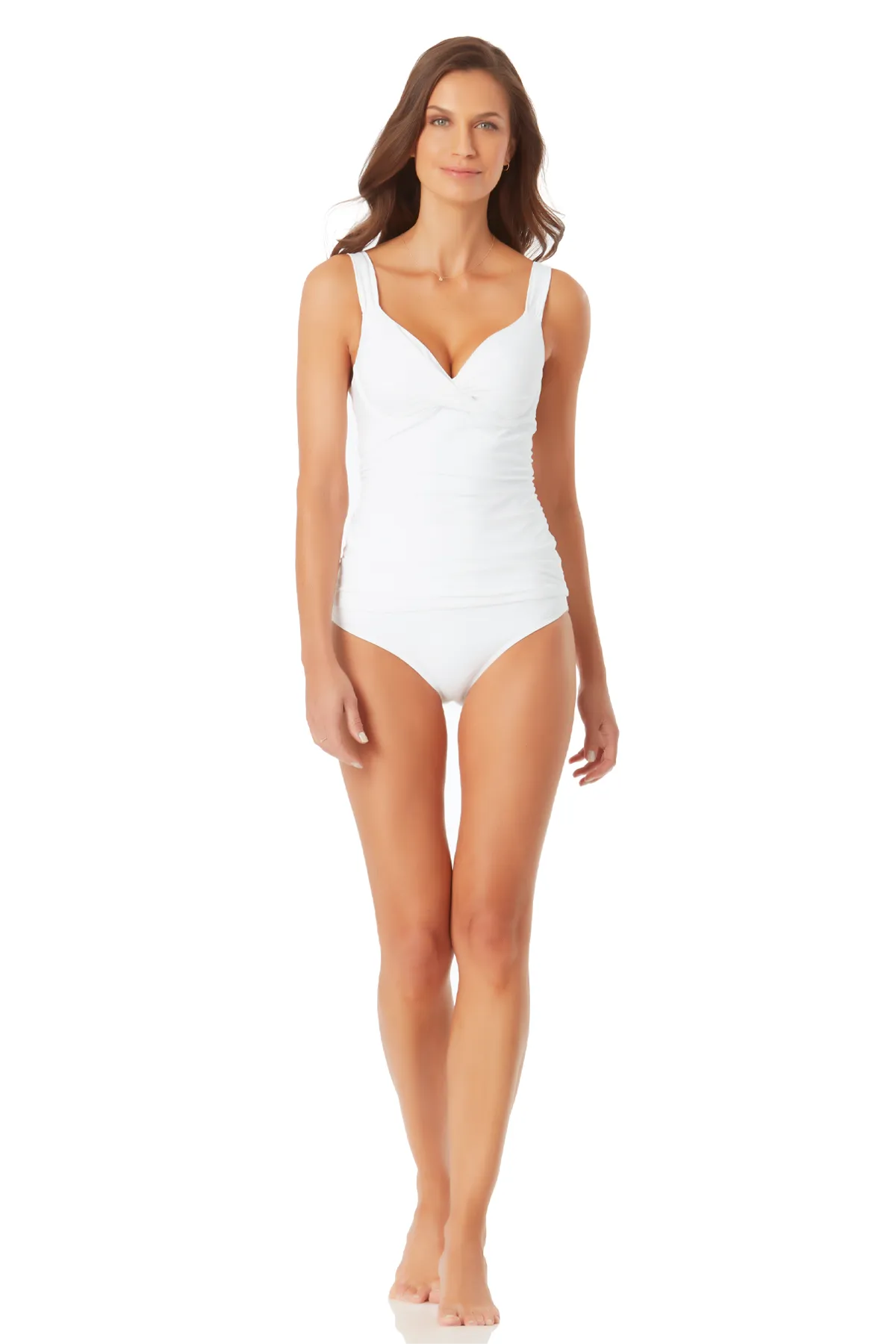 Anne Cole - Twist Front Underwire Tankini Swim Top