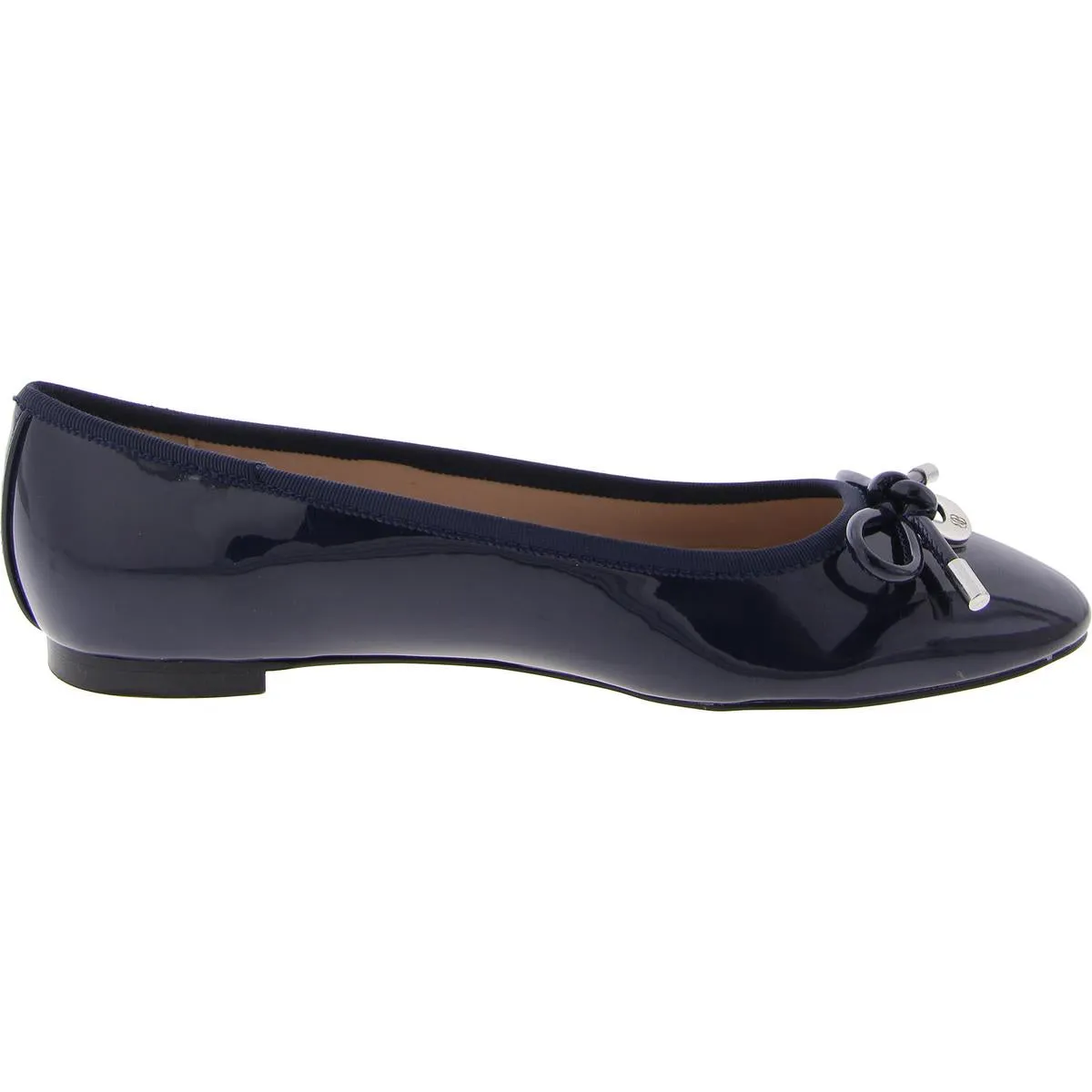 Bandolino Womens PAYLY 3 Patent Leather Bow Ballet Flats