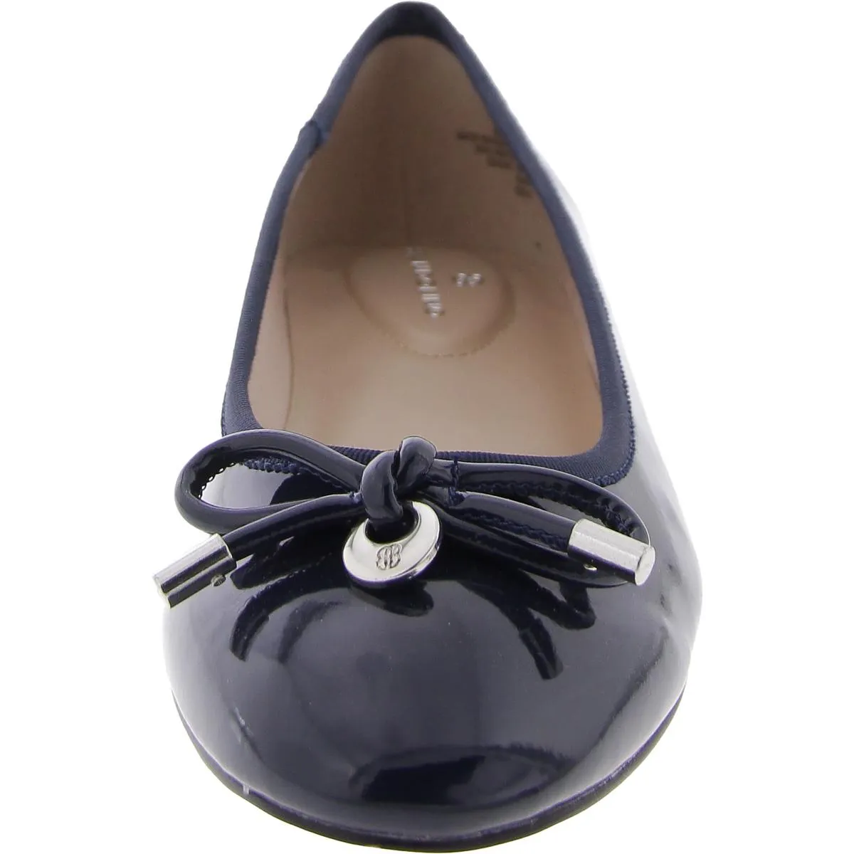 Bandolino Womens PAYLY 3 Patent Leather Bow Ballet Flats