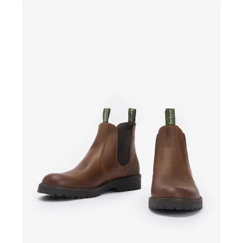 Barbour Patton Mens Chelsea Boot - Teak