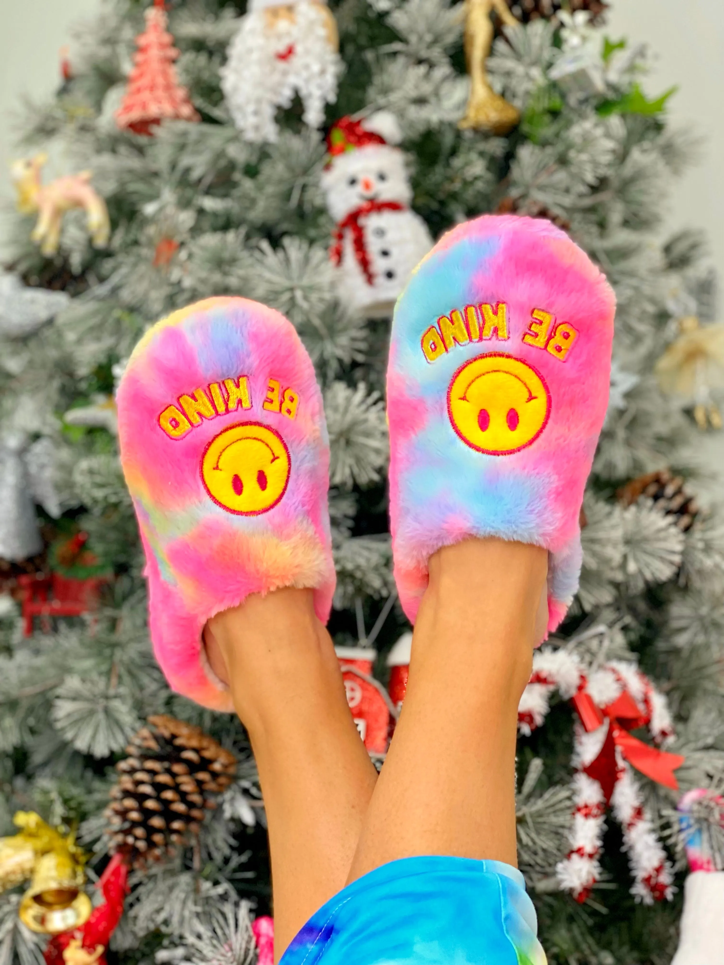 Be Kind Fuzzy Slippers