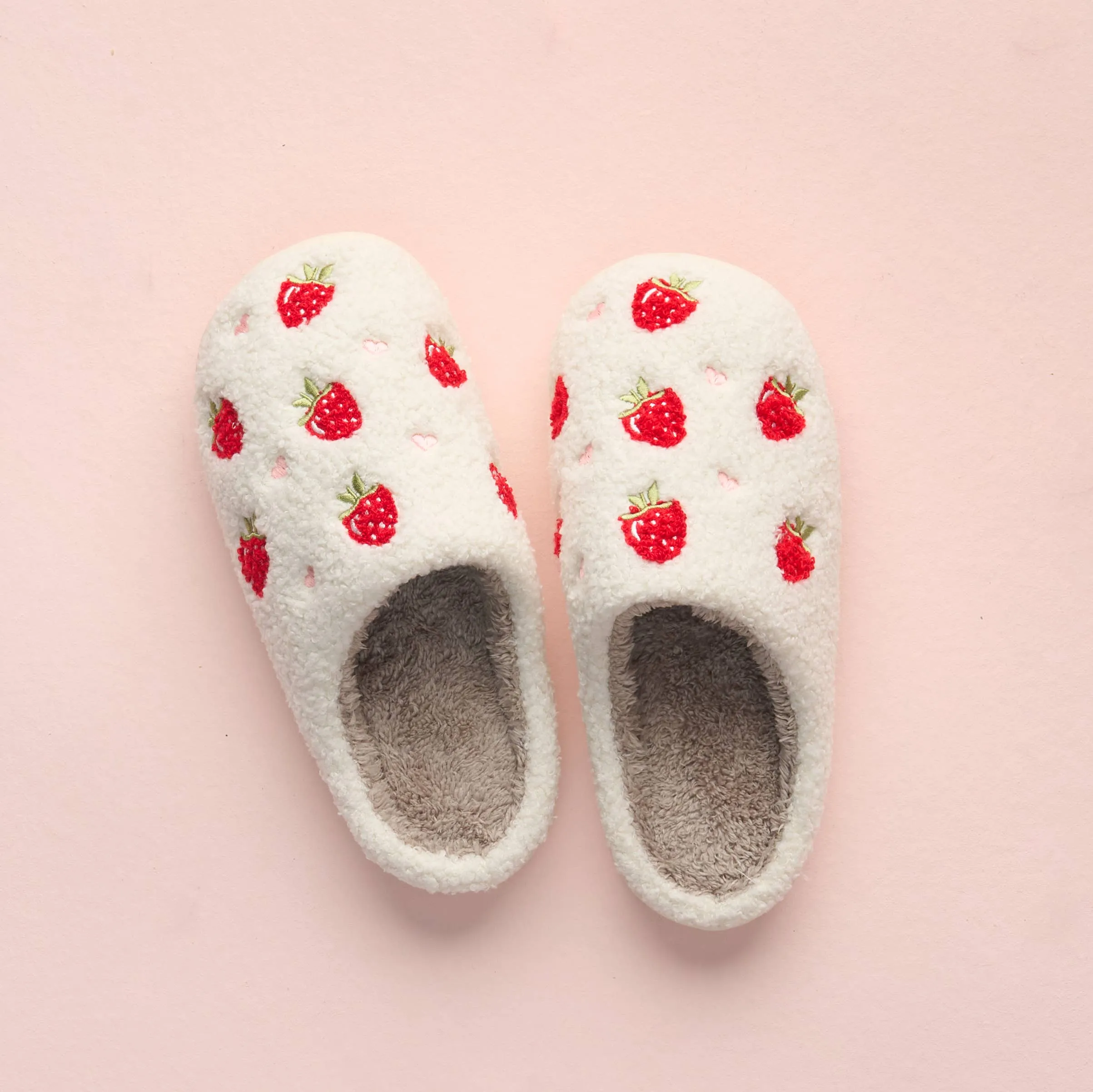 Berry Fuzzy Slippers