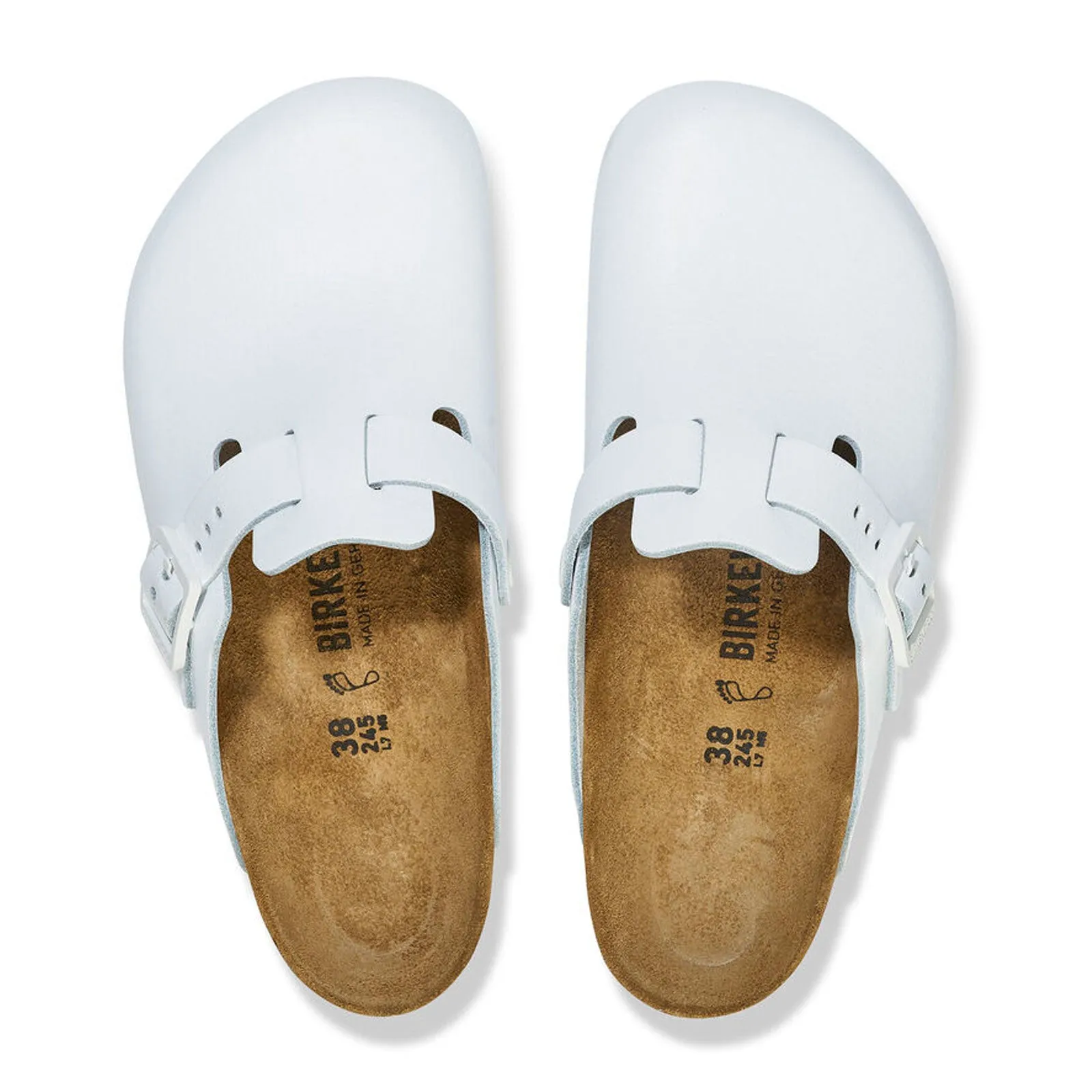 Birkenstock Boston Pro Narrow Clog (Women) - White Leather