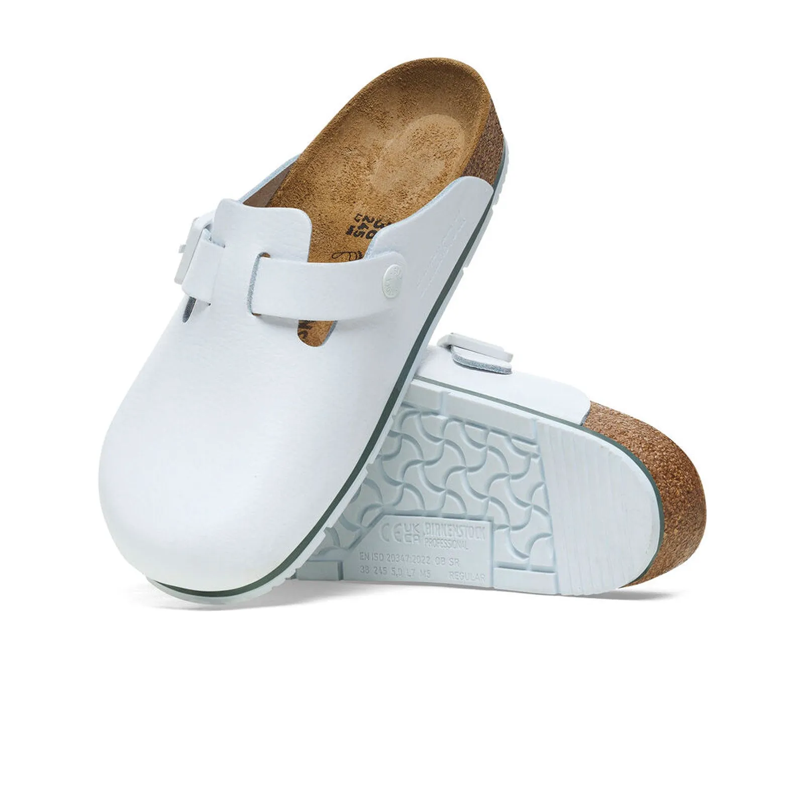 Birkenstock Boston Pro Narrow Clog (Women) - White Leather