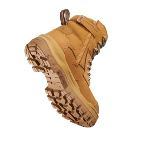 BLUNDSTONE 8860 Womens RotoFlex Zip Safety Boot - Wheat