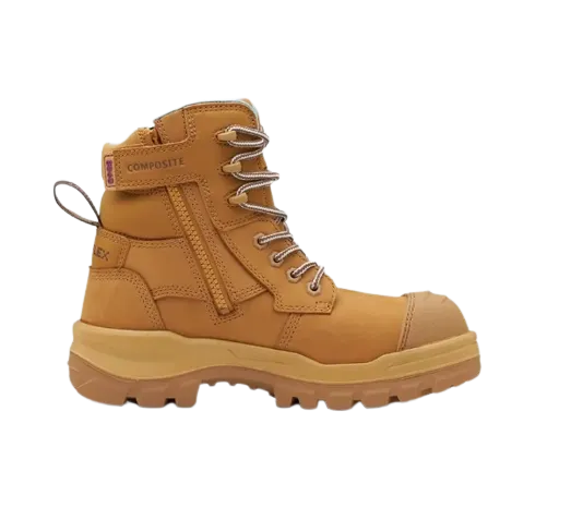 BLUNDSTONE 8860 Womens RotoFlex Zip Safety Boot - Wheat