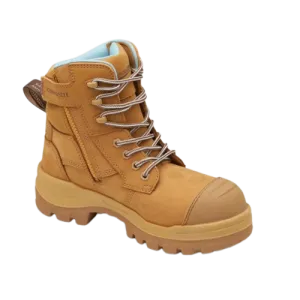 BLUNDSTONE 8860 Womens RotoFlex Zip Safety Boot - Wheat