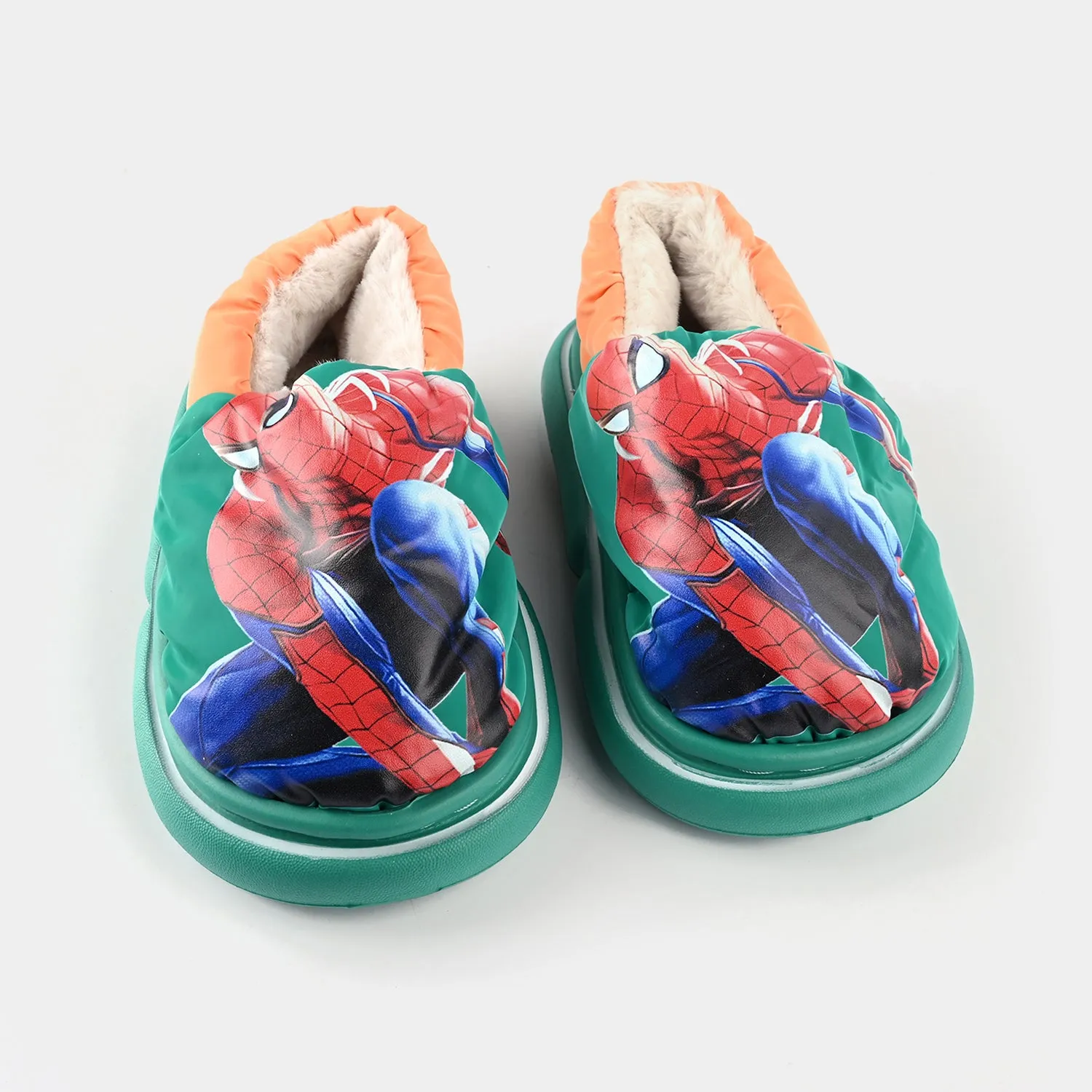 Boys Slipper Fur 6340-Green