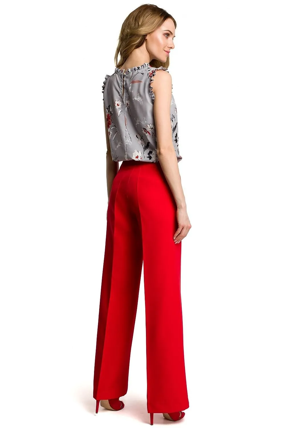 Chic Wide-Leg Trousers for Women with Convenient Side Pockets