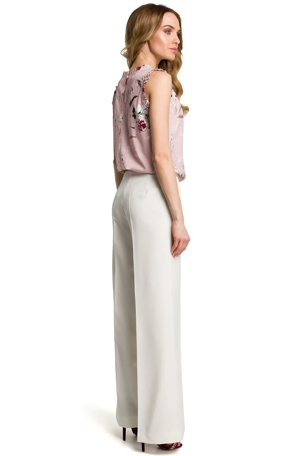 Chic Wide-Leg Trousers for Women with Convenient Side Pockets