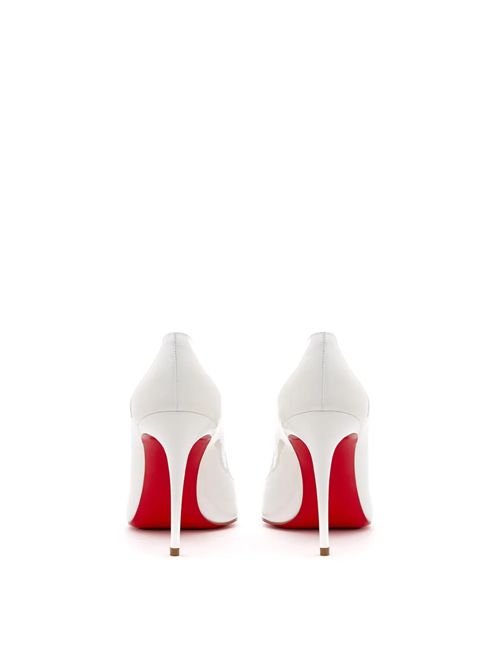 Christian Louboutin Chic White Patent Hot Chick 10 Pumps