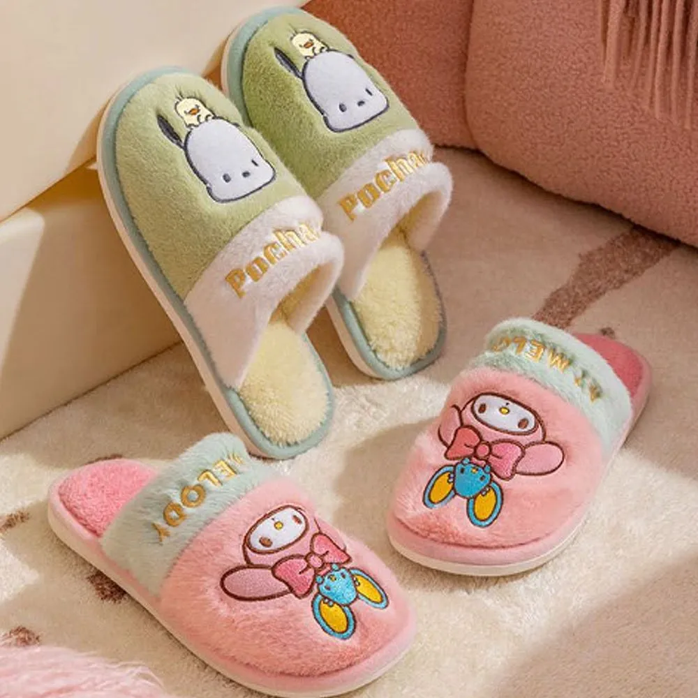 Cinnamoroll Two Tone Fur Slippers