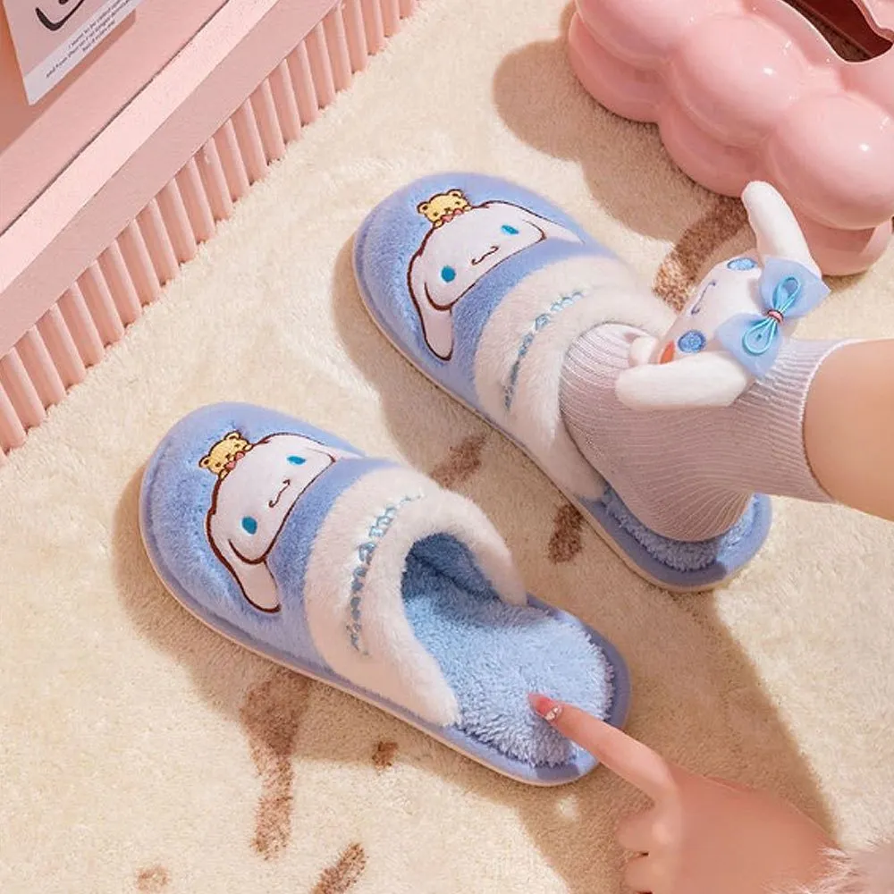 Cinnamoroll Two Tone Fur Slippers