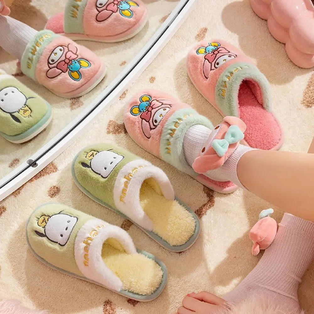 Cinnamoroll Two Tone Fur Slippers