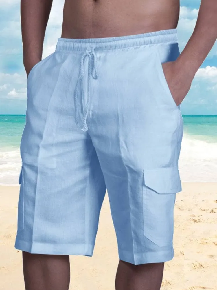 Cotton Shorts with Pockets