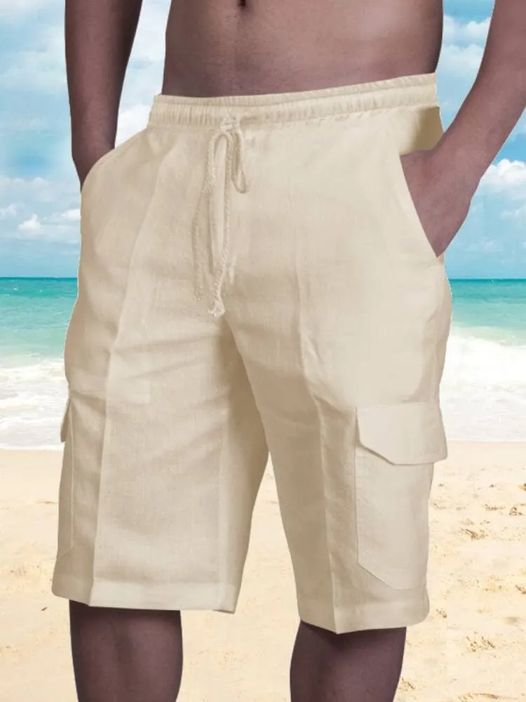 Cotton Shorts with Pockets