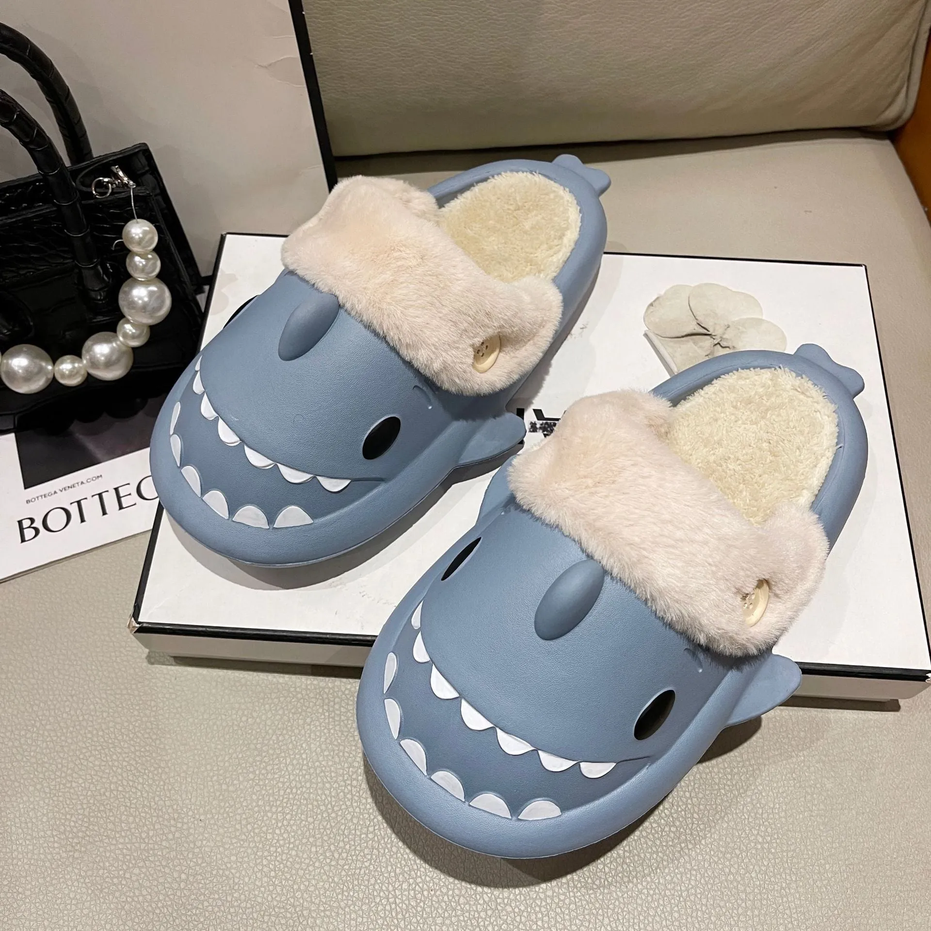 Cozy Shark Slippers for Women