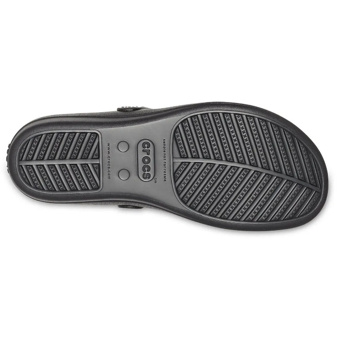 Crocs - Sanrah Metalblock Flat Flip Jandal Black