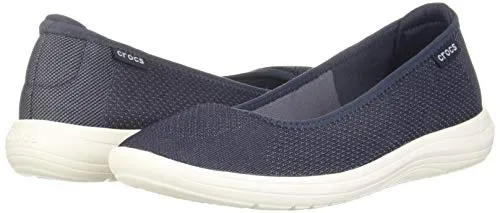 crocs Women's Reviva Navy/White Floaters-5 UK (W7) (205880-462)