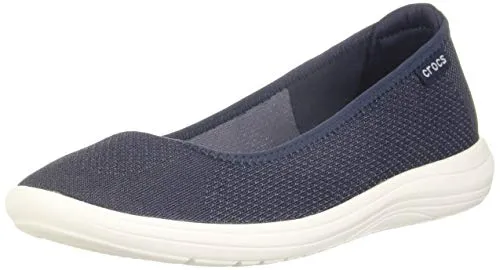 crocs Women's Reviva Navy/White Floaters-5 UK (W7) (205880-462)