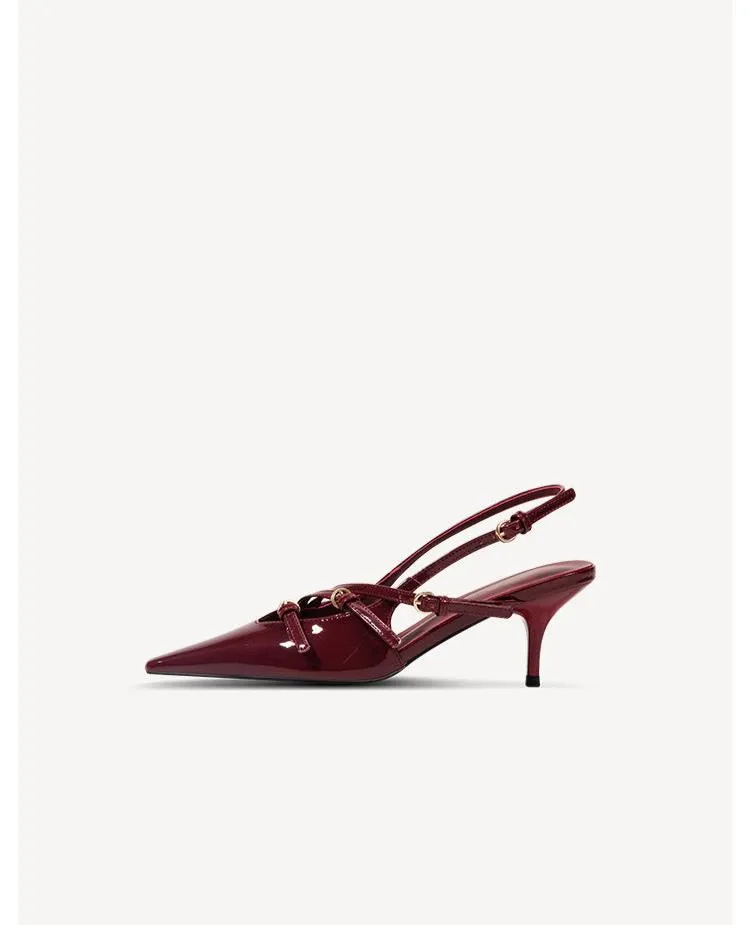 Emily Patent Leather Strappy Heels