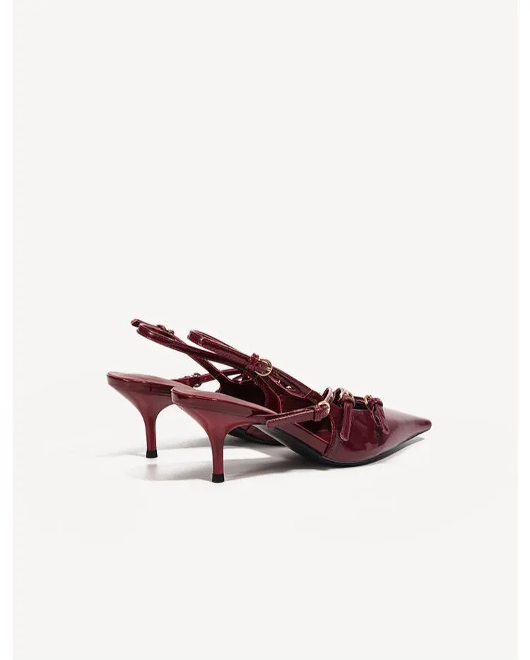 Emily Patent Leather Strappy Heels