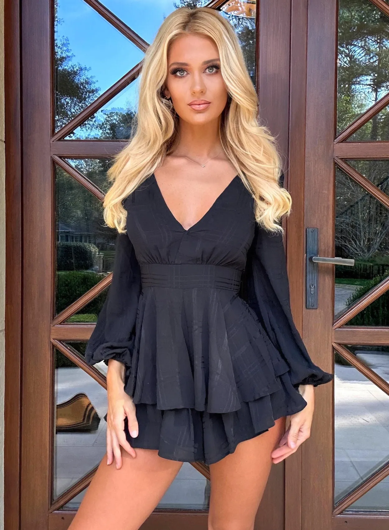 Hailey Romper Black