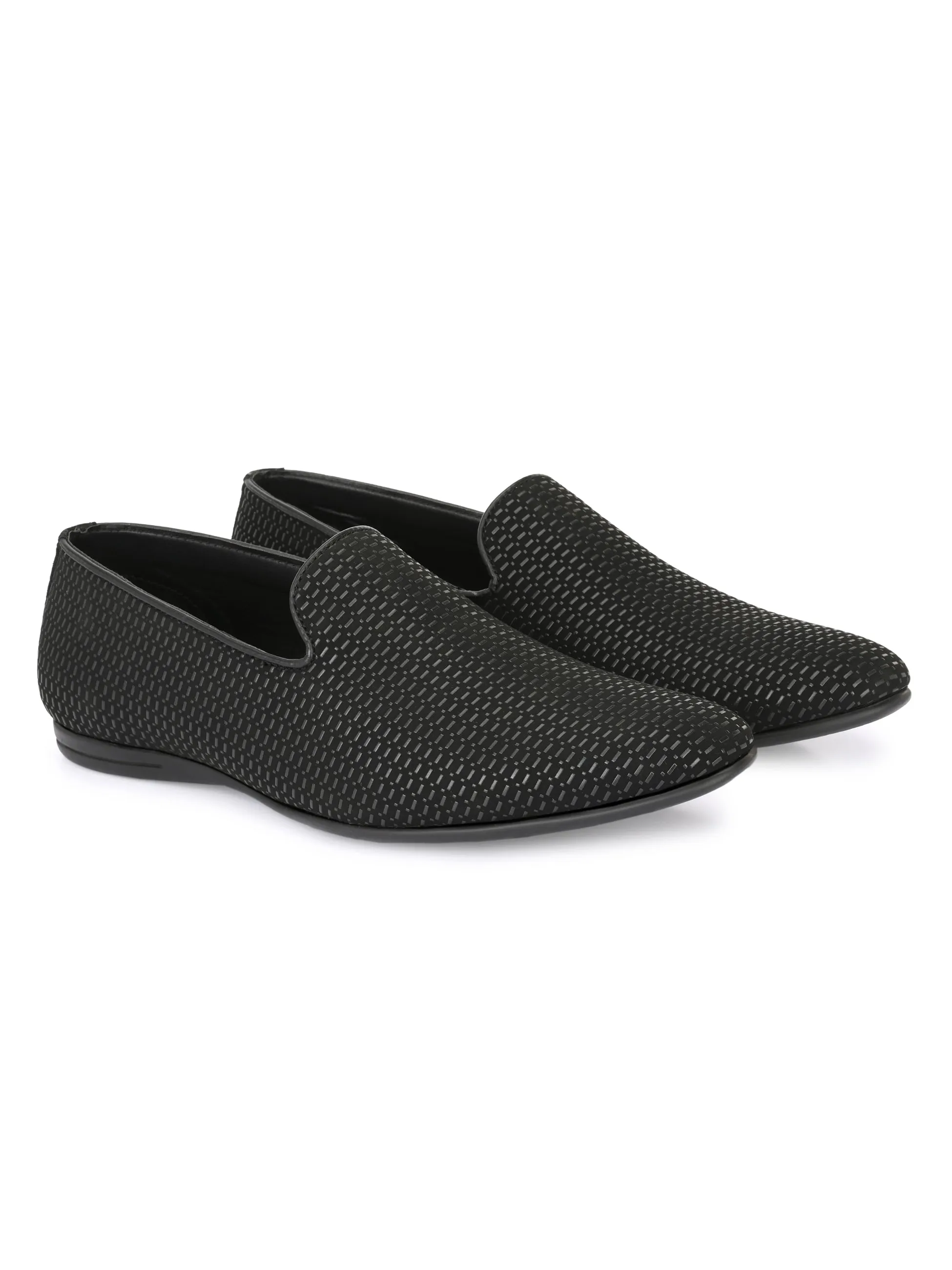 Hollis Black Slip-Ons