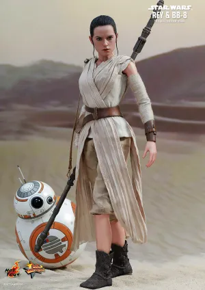 HOT TOYS STAR WARS EPISODE VII THE FORCE AWAKENS REY AND BB-8 1/6 SCALE MMS337