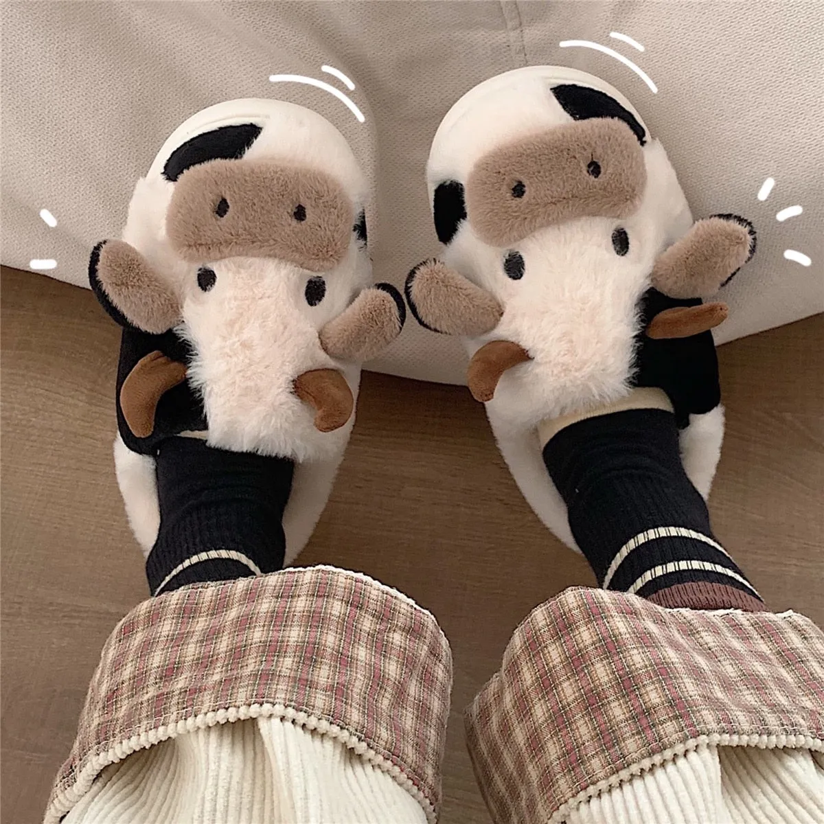 Ivyshape | Animal Plush Slippers