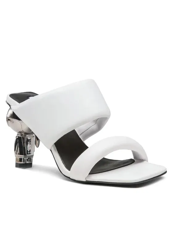 KARL LAGERFELD IKON HEEL HEELS  IN WHITE