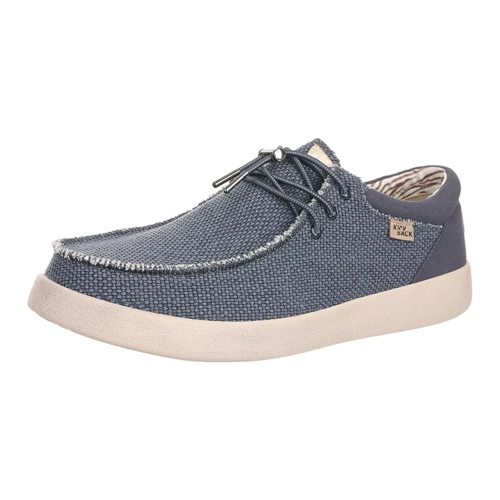 KickBack Men's Slip On Shoes - Haven Woven Canvas Navy