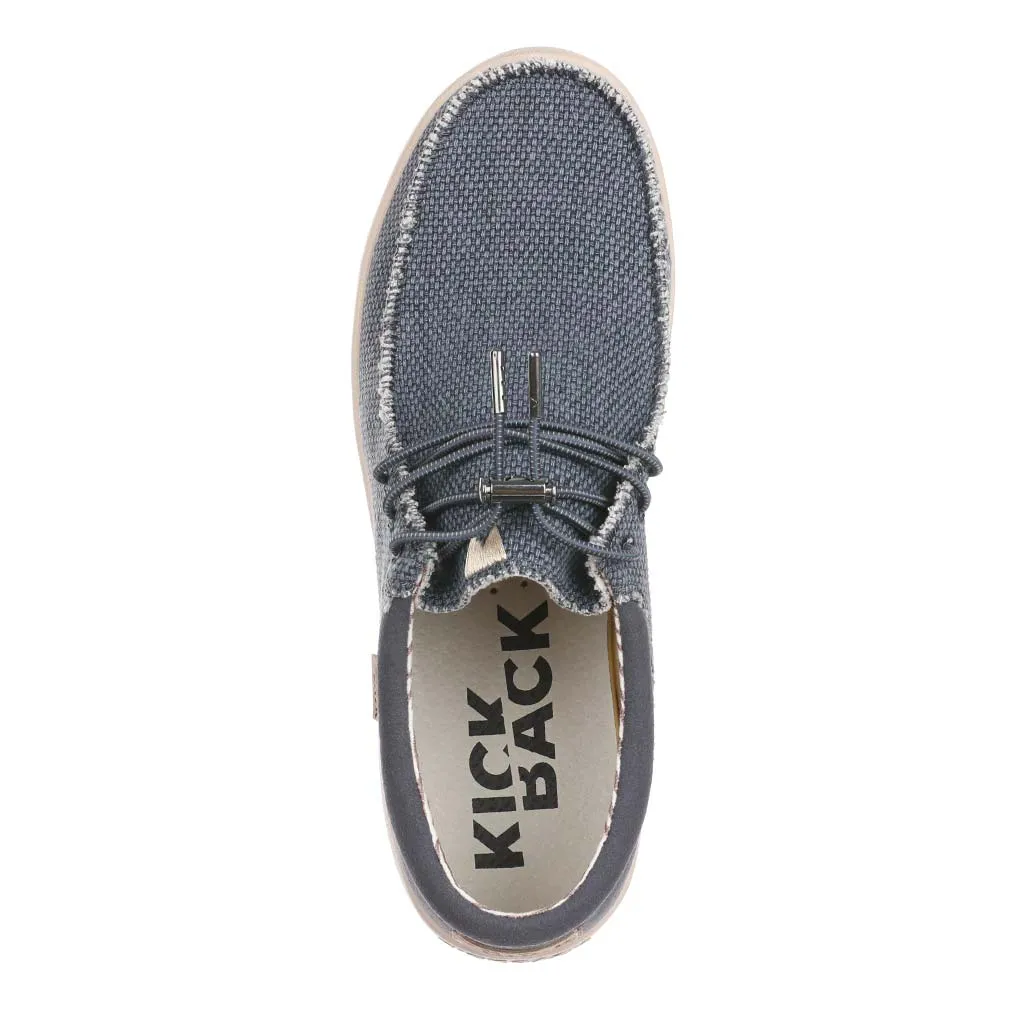 KickBack Men's Slip On Shoes - Haven Woven Canvas Navy