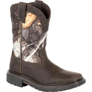 Kid's Camo Ride FLX Waterproof Western Boot By RKW0258C