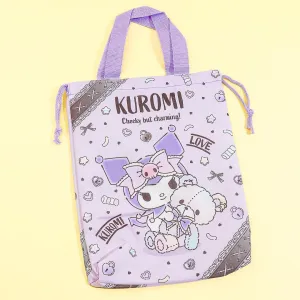 Kuromi Lolita Love Drawstring Shoe Bag