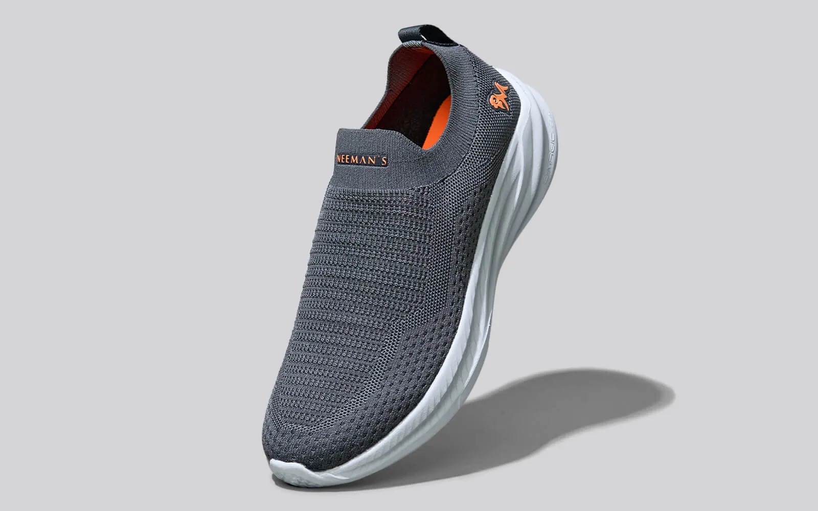 Max Cushy Slip Ons : Grey