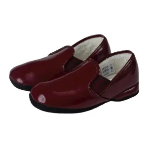 Maxi - Bordo Patent Leather Slipper for Boy/Girl by Froment Leroyer