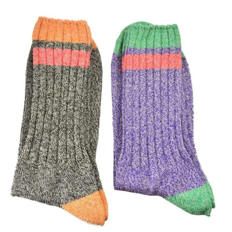 Men's Colorful Crew Socks for Hunting, Hiking, Outdoors