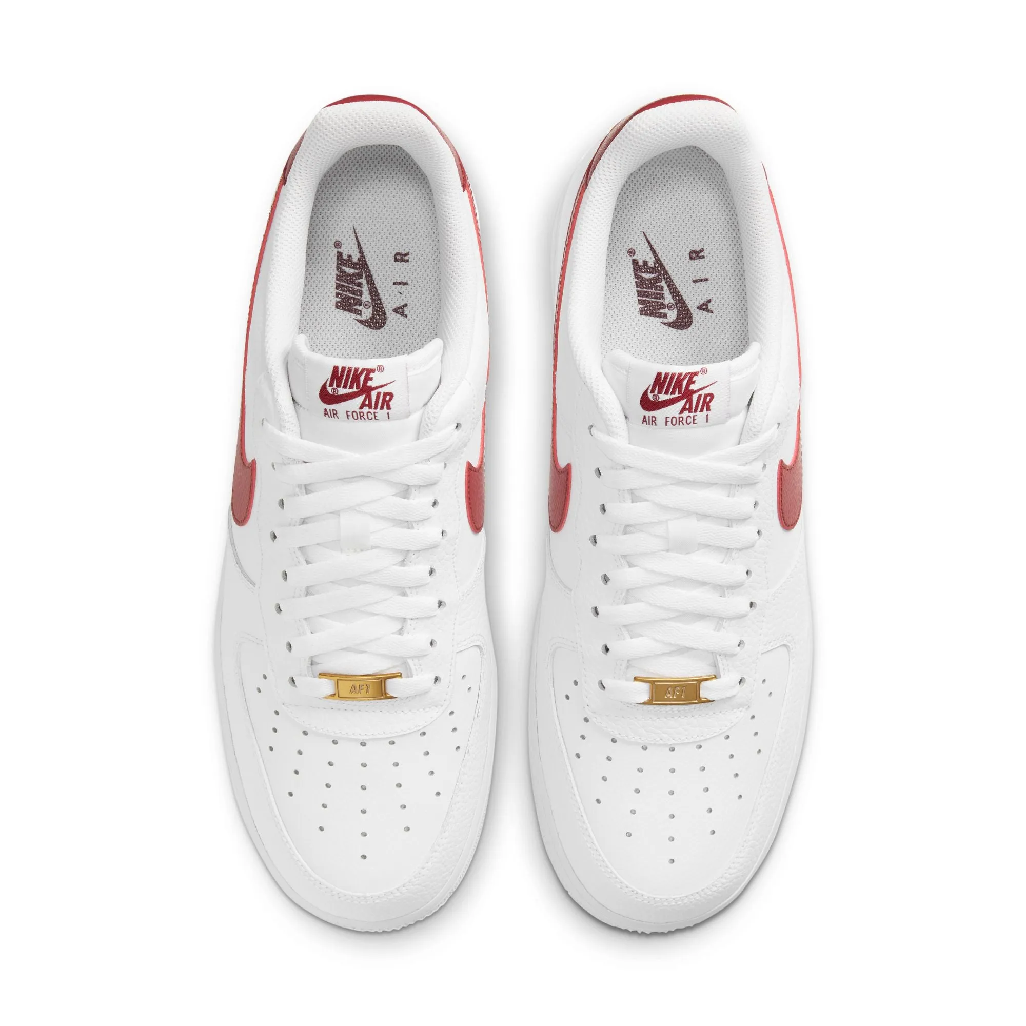 Men's Nike Air Force 1 '07 - WHITE/TEAM RED-WHITE