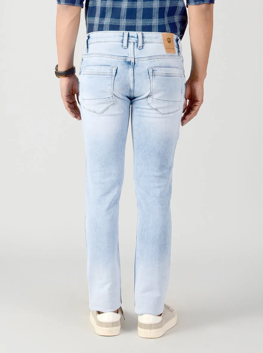 Parsian Blue Washed Slim Fit Jeans | JadeBlue