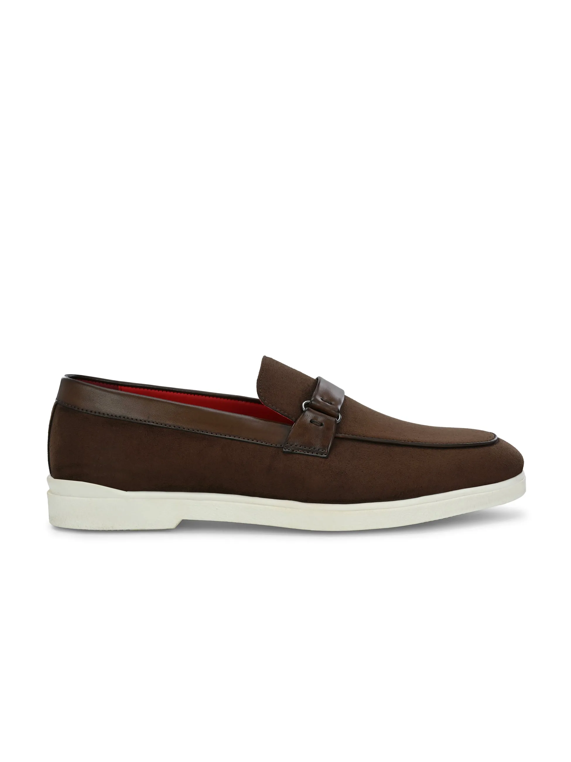 Piana Brown Casual Slip-Ons