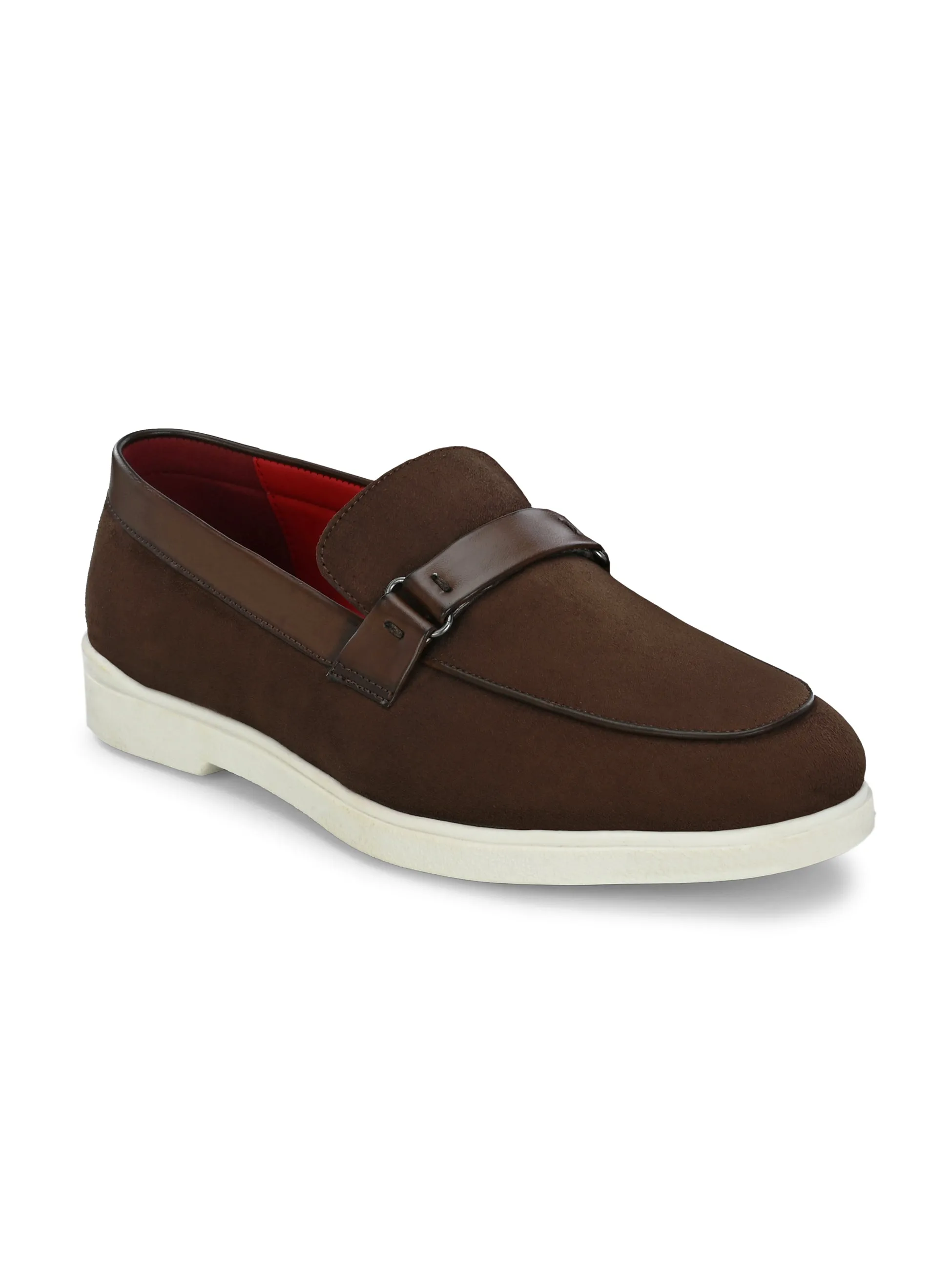 Piana Brown Casual Slip-Ons