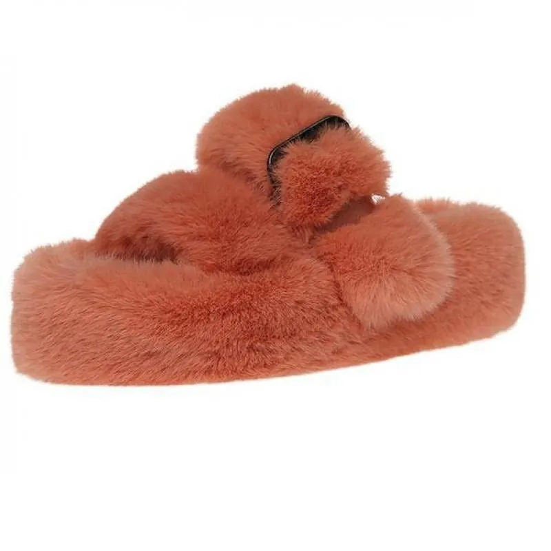 Plush Furry Slide Slippers