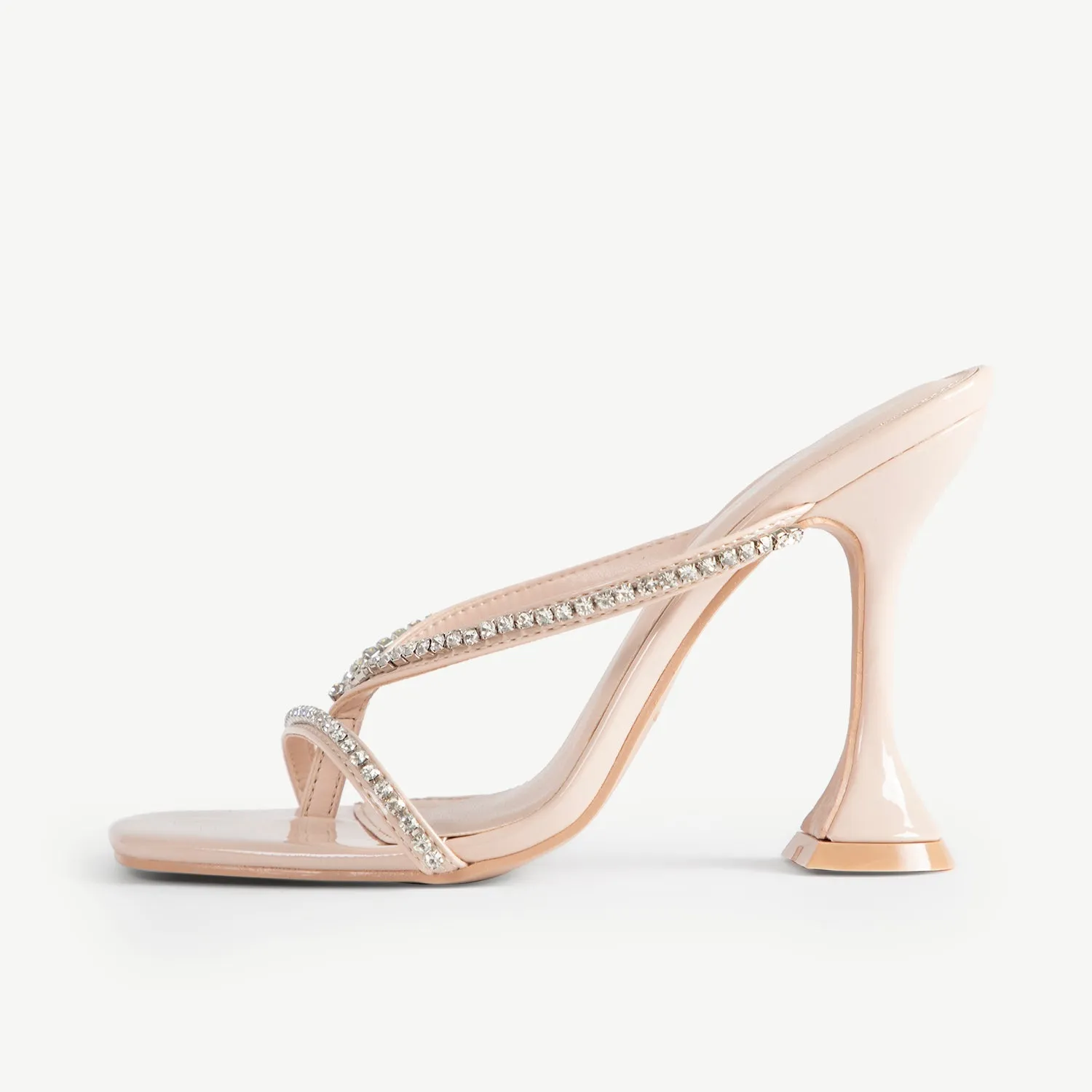 RAID Dellyn Heeled Mule in Nude