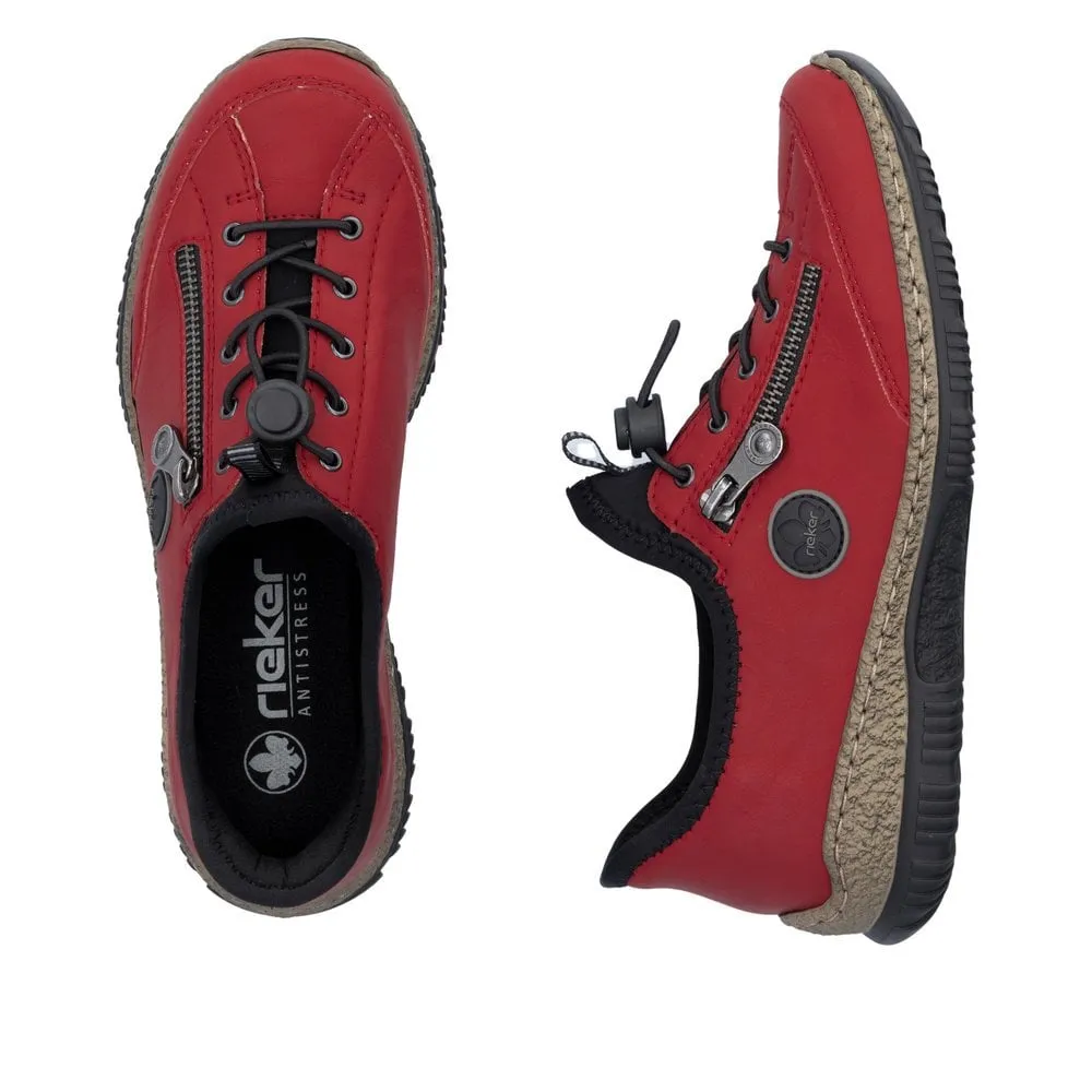 Rieker N3267 Ladies Shoes Red