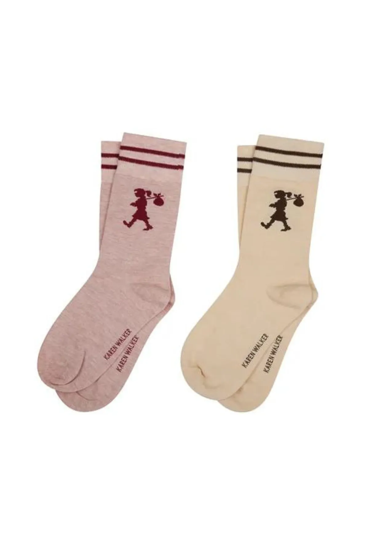 RUNAWAY GIRL SOCKS PINK/SAND