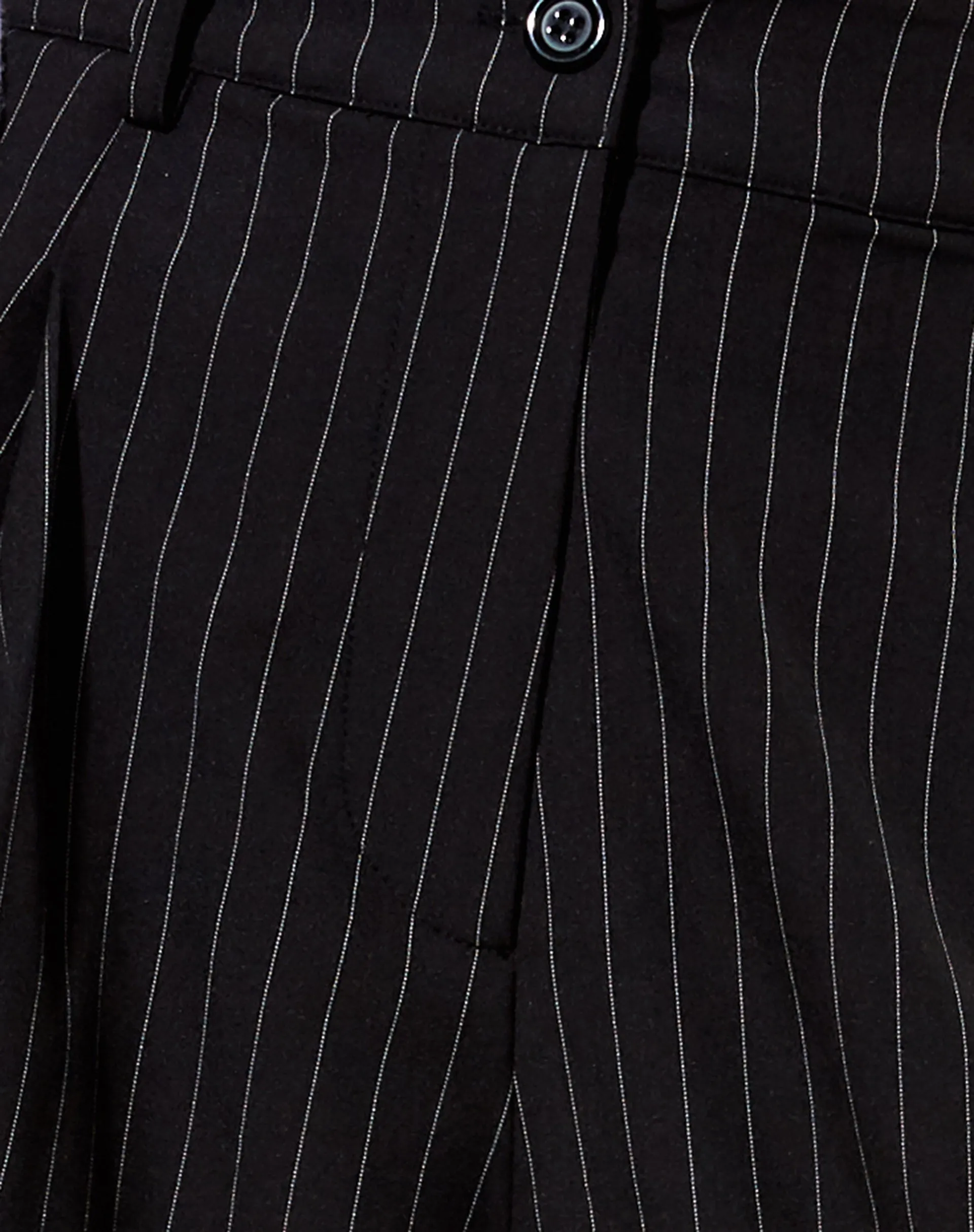 Sakila Trouser in Pinstripe Black