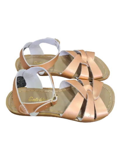 Salt water rose gold sandal with straps